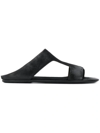 Shop Marsèll Cut Out Detail Sandals - Black