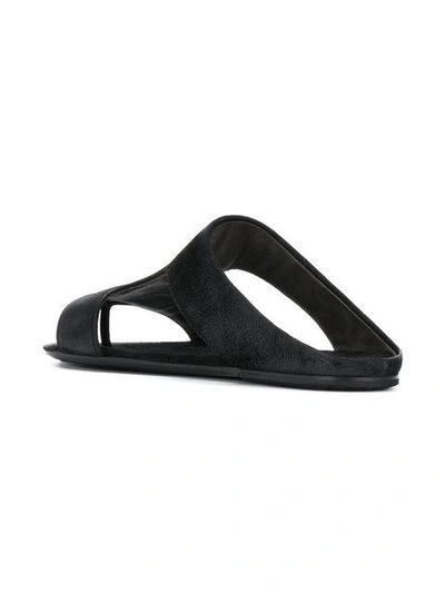 Shop Marsèll Cut Out Detail Sandals - Black