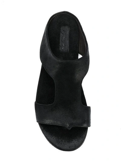 Shop Marsèll Cut Out Detail Sandals - Black