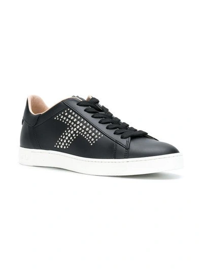 Shop Tod's T Lace In Black