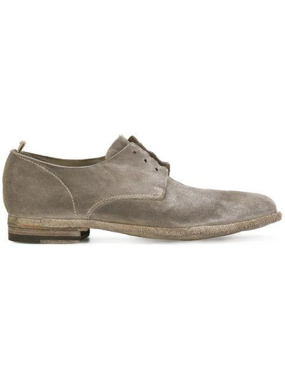 Shop Officine Creative Plaine Derby Shoes In Grey