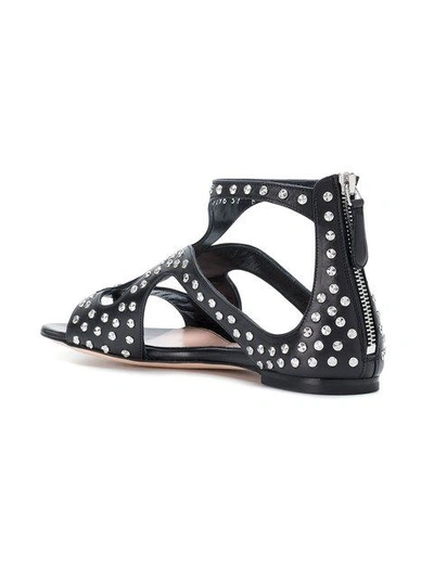 studded open toe sandals