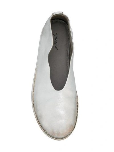 Shop Marsèll Round Toe Ballerina Shoes - Grey