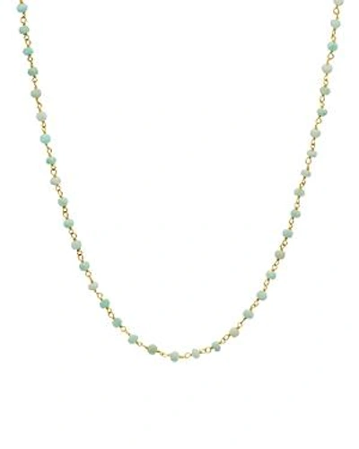 Shop Argento Vivo Bead Wrap Necklace, 36 In Gold/aqua