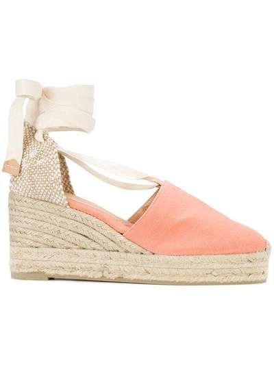 Shop Castaã±er Castañer Campesina Wedges - Nude & Neutrals