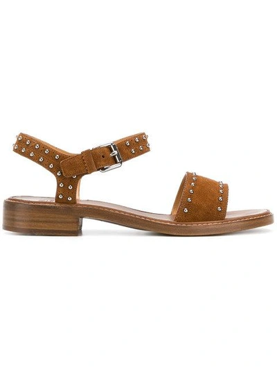 Shop Church's Studded Sandals In Brown