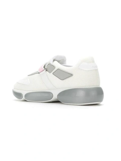 Shop Prada Cloudbust Sneakers In White