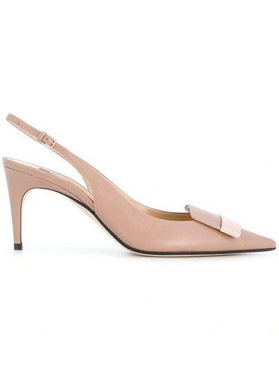 Shop Sergio Rossi Slingback Pumps In Pink