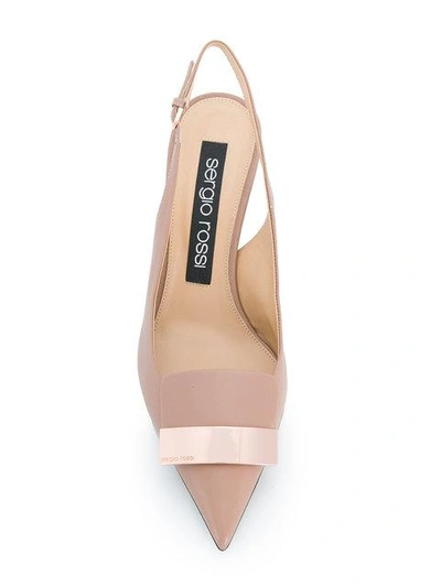 Shop Sergio Rossi Slingback Pumps In Pink