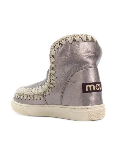 metallic Eskimo boots