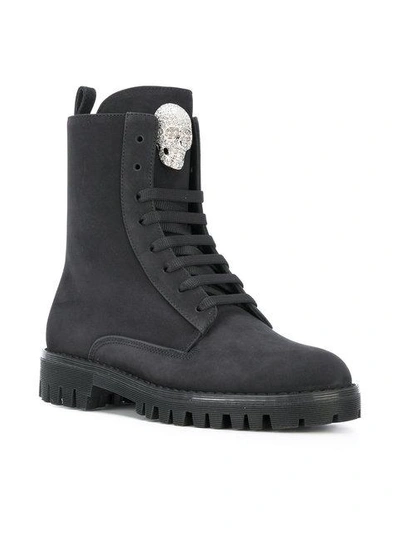 Shop Philipp Plein Dary Boots - Black