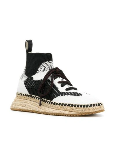 Shop Alexander Wang Dakota Espadrille Sneakers - Black