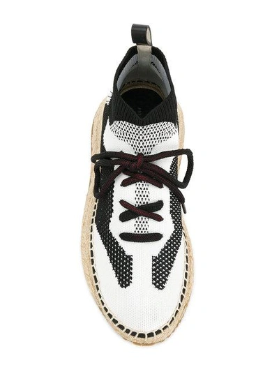 Shop Alexander Wang Dakota Espadrille Sneakers - Black