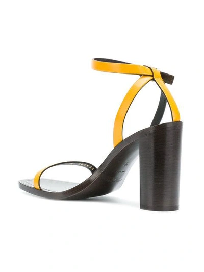 Shop Saint Laurent Tanger Sandals - Yellow