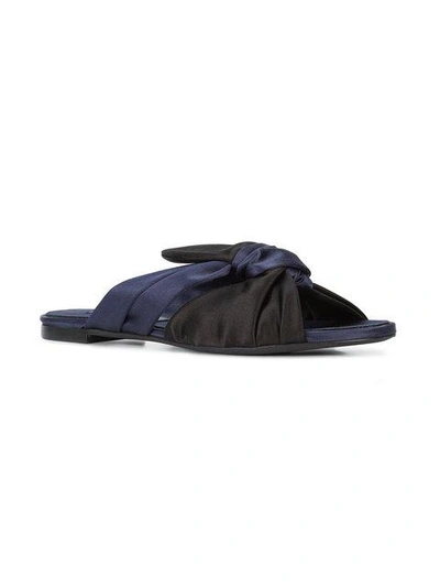 Shop Oscar De La Renta Piper 10mm Sandals - Blue