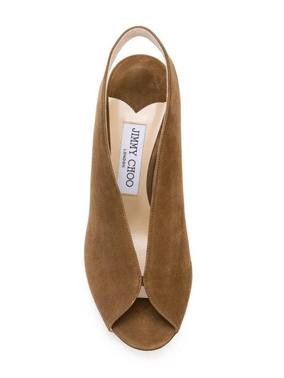 Shop Jimmy Choo Shar Sandals In Brown