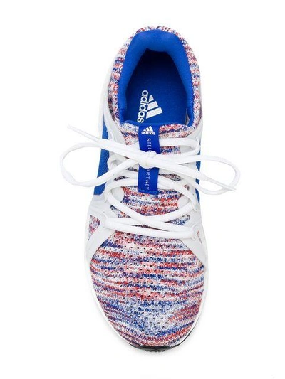 Shop Adidas By Stella Mccartney Knitted Sporty Sneakers In White