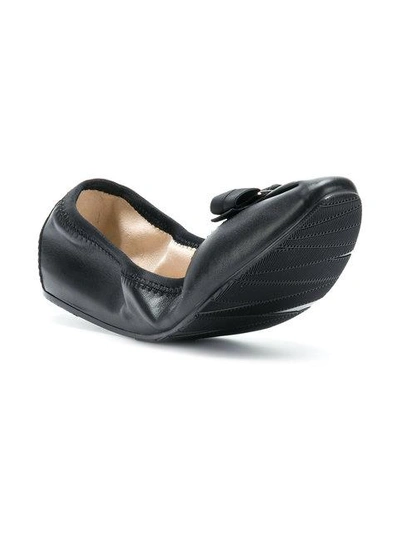 Shop Ferragamo My Joy Ballerina Shoes In Black