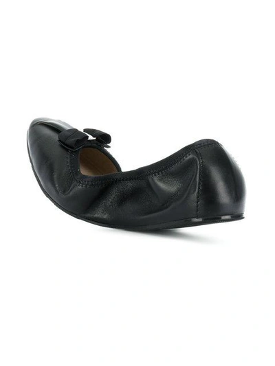 Salvatore Ferragamo My Joy Ballerina Shoes In Black | ModeSens