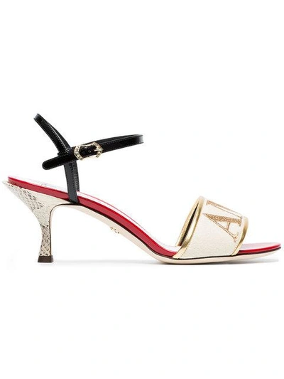 Shop Dolce & Gabbana Amore 60 Sandals In Multicolour