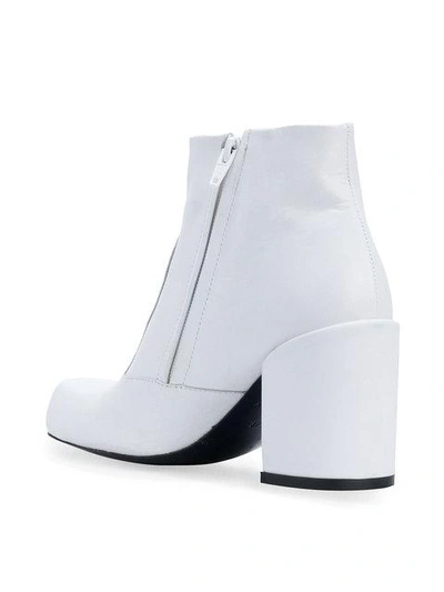 Shop Aalto Block Heel Boots - White