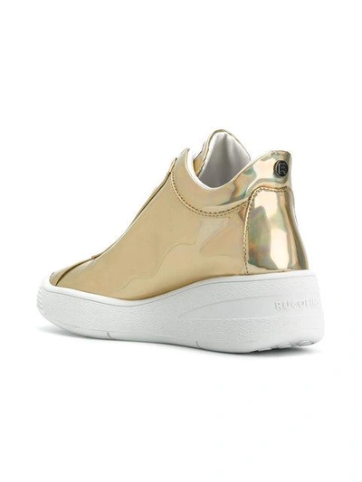 Shop Rucoline Chunky Sole High Top Sneakers - Metallic