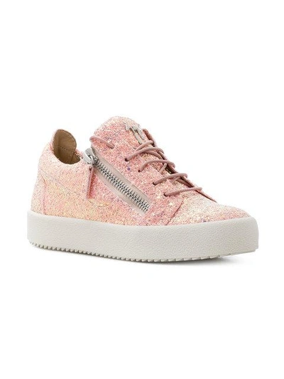 Shop Giuseppe Zanotti Nicki Low Top Sneakers In Pink