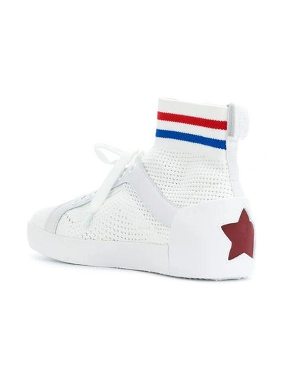 Shop Ash Ninja Knit Sneakers In White