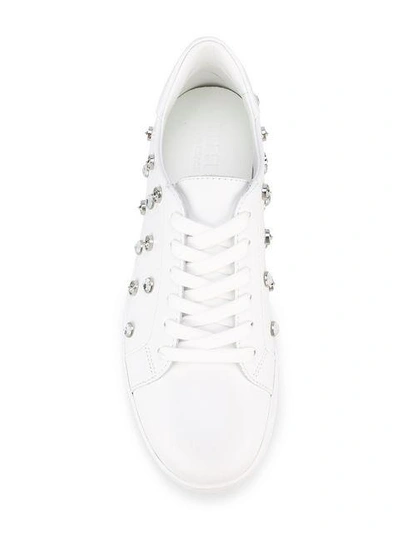 Shop Versus Lion Studs Trainers In White