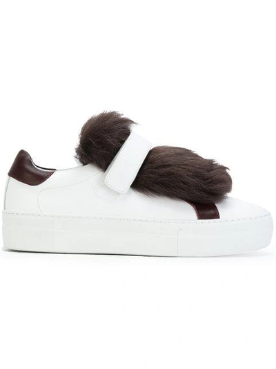 Shop Moncler Angele Low Top Sneakers In White