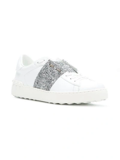 Shop Valentino Open Low-top Sneakers In White