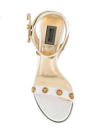 Shop Versace Medal Ankle Sandals