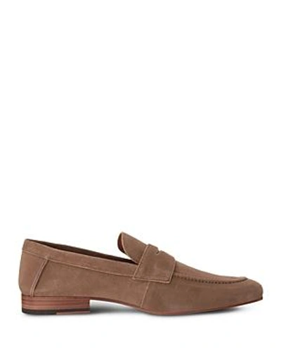 Shop Gordon Rush Men's Wilfred Suede Apron Toe Penny Loafers In Toffee