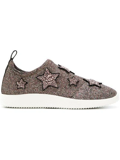 Shop Giuseppe Zanotti Design Alena Star Sneakers - Multicolour