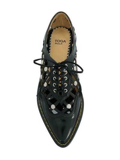 Shop Toga Pointed Lace Up Loafers