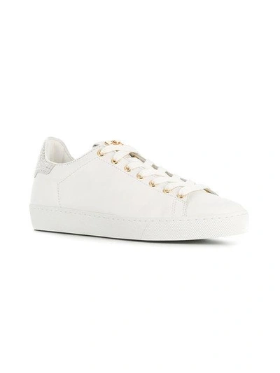 Shop Hogl Crystal-embellished Sneakers In White