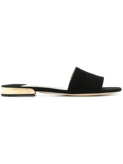 Shop Jimmy Choo Joni Flat Sandals In Black