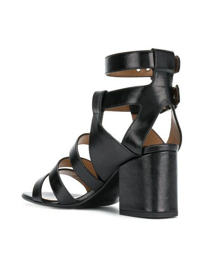 Shop Laurence Dacade Strappy Buckle Sandals In Black