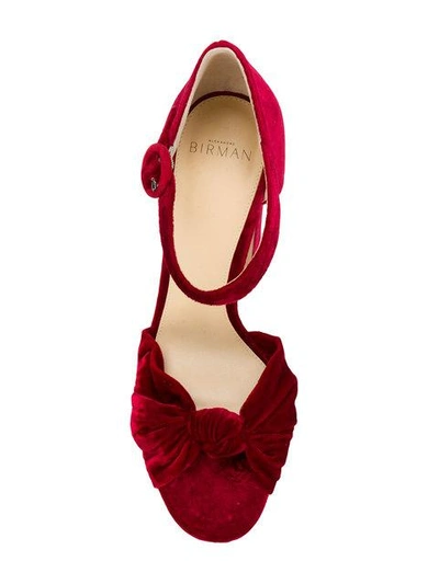 Shop Alexandre Birman Knot Detail Heeled Sandals