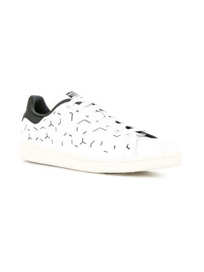 Shop Adidas Originals Stan Smith Grid Sneakers In White