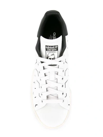 Shop Adidas Originals Stan Smith Grid Sneakers In White