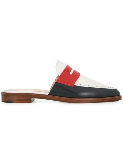 Shop Thom Browne Slide In White