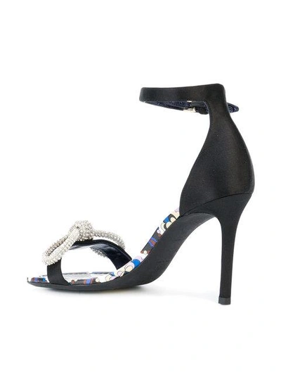 Shop Emilio Pucci Gemstone Bow Front Sandals