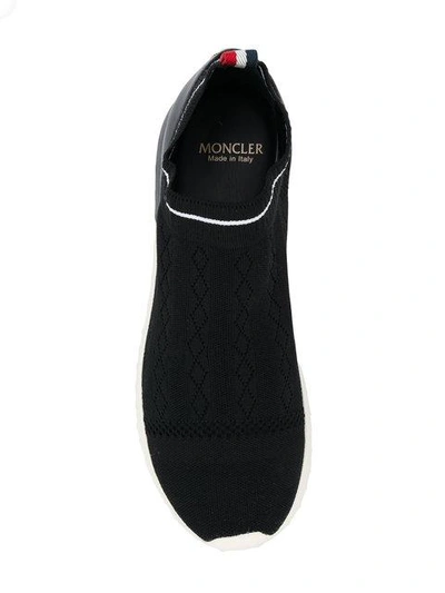 Shop Moncler Giroflee Sneakers In Black