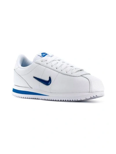 Shop Nike 'cortez Basic Jewel' Sneakers - Weiss In White