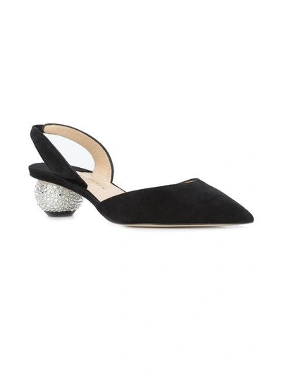 Shop Paul Andrew Embellished Slingback Pumps In Black