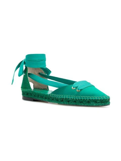 Shop Manolo X Castaner X Manolo Blahnik Espadrilles In Green