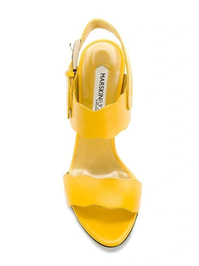 Shop Marskinryyppy Open Toe Sandals In Yellow