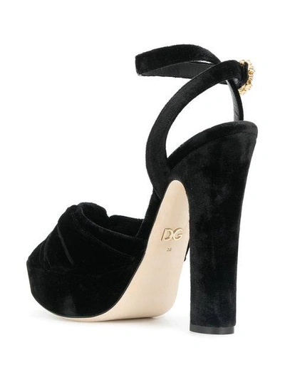 Shop Dolce & Gabbana Platform Sandals In Black