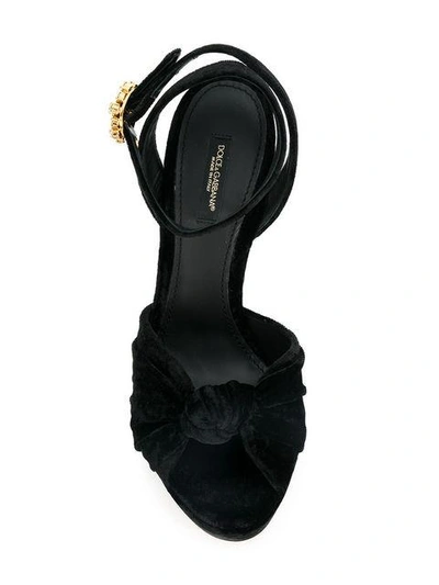 Shop Dolce & Gabbana Platform Sandals In Black